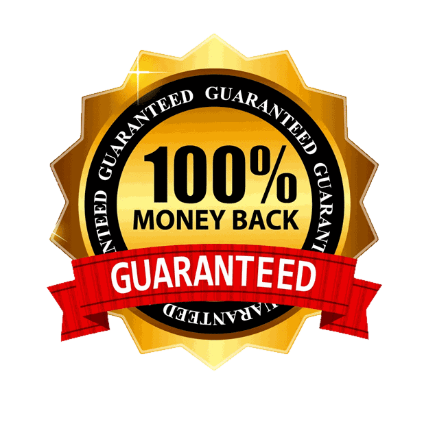100% money back guaranteed